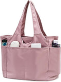 Voroly Tote Bag Women Casual Handbag Shoulder Bag Purses with Zipper and Pockets for Work School Gym Travel Shopping (PINK)