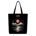 The Purple Tree Eco-Friendly Canvas Tote Bag, Sustainable, Reusable Shopping, Beach, Travel or Everyday Tote, Wide Tote Bag, Midnight Sun