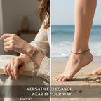 Arihant Gems & Jewels® Natural Pyrite Anklet for Women & Men | Healing Crystal Stone Anklet | Wealth, Protection & Positive Energy Bracelet | Adjustable Handmade Gemstone Jewelry.