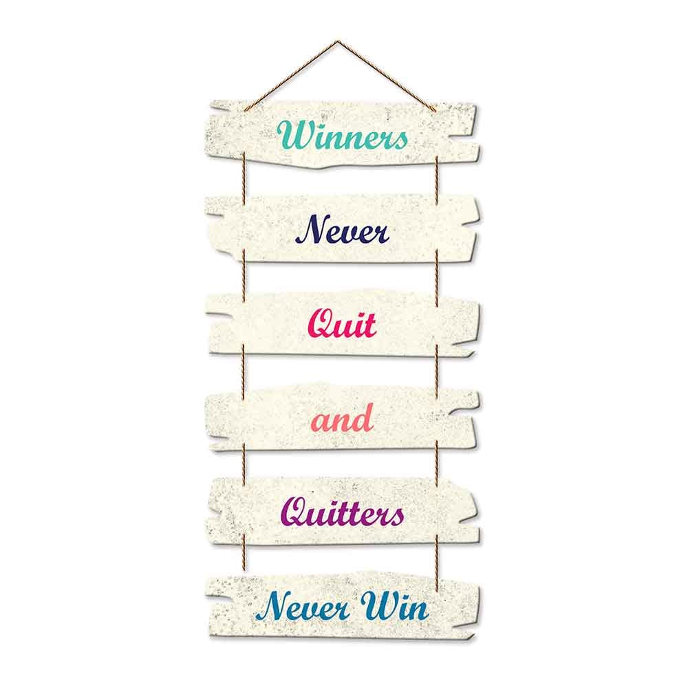 Artvibes Decorative Wall Hanging Wooden Art Decoration item for Living Room | Bedroom | Home Decor | Gifts | Quotes Decor Item | Wall Art For Hall | Mdf Wall Decoration, Set of 6 (WH_3229NR)