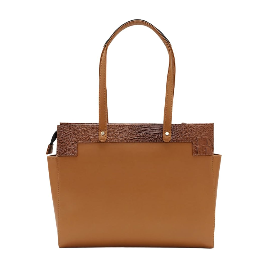 The Gusto Estelle - Premium Large Size Vegan Leather Tote Bag for Women | Stylish Hand Bag/Shoulder Bag with Zip | College, Casual Use, Office Tote Bag