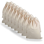 Cotton Drawstring Bags Small Reusable Muslin Bag Sachet Bag for Party Wedding Storage Home Supplies,8 PCS 7x10 Inches.