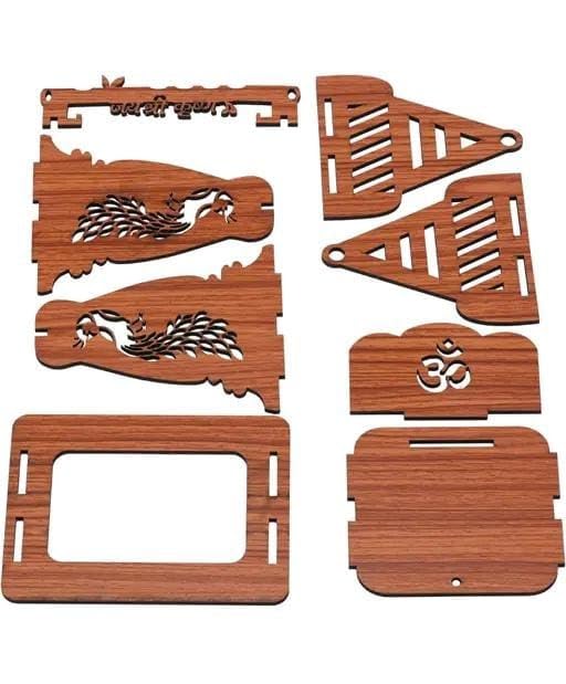 MAHAK MUSKAN ENTERPRISES-Artisan Wooden Temple for Home and Office | Elegant Pooja Mandir | Perfect for Spiritual Worship