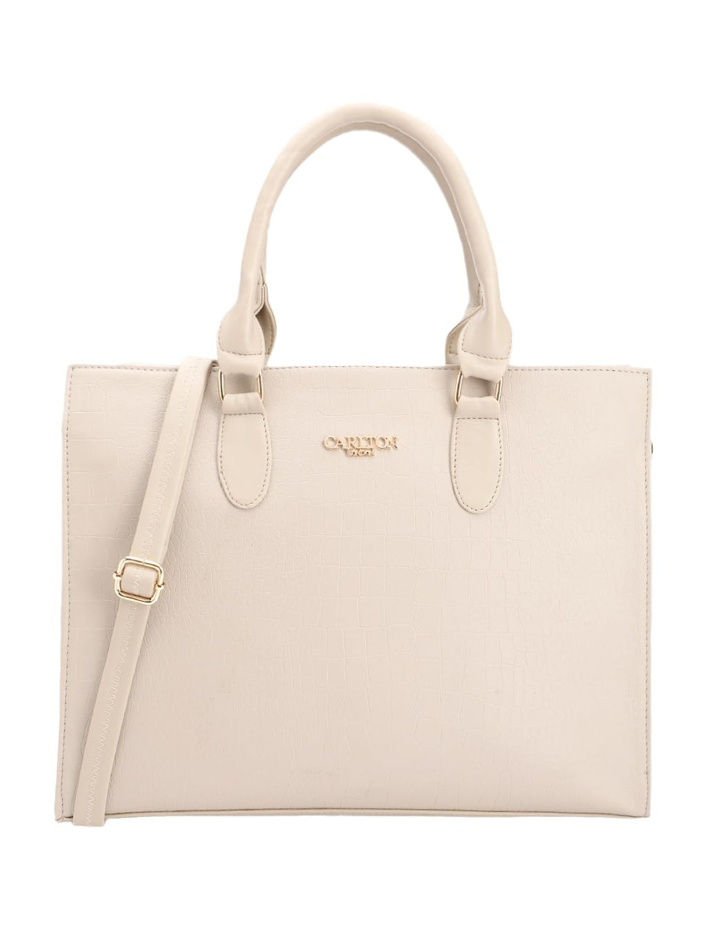 Carlton London Women Fashion HAND BAG,CREAM,Free Size