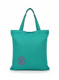 Cotton Tote Bag for Women, Plain Tote Bag for embodiery with flower theme, Reusable Multi-Purpose Cotton Bags for School/Gym/Shopping/Beach & Groceries, DIY Gift Bags, 13X15