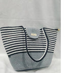 BEAUTIFUL HOMMIES Attractive Hand Bag |large Tote Bag |Summer Bag | Bucket Bag | Basket Bag | Bamboo Tote | Beach Bags for Women|Boho Bag|Handbag |Jute Bag |Handmade Bag (GREY WHITE BLACK)