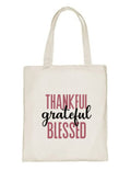 Delhi Printing Co. Grateful tote bag|Strong Cotton Bag for Shopping | Canvas Tote Bag for Women & Girls | Stylish Cotton Handbags (DCTBH-163)