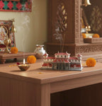 TinkerPit 3D Printed Dharmastala Manjunatha Swamy Temple Miniature Model for Home Pooja, Office Decor, Meditation Spaces, Spiritual Gifting