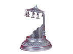 SHOPPINGROX Temple Round for Home 20 cm Religious Idol & Figurine Aluminium Silver Colour