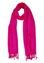 Rastogi Handicraft Large Pashmina Shawls & Wraps for Women Extra Soft Cashmere Feel Throw Womens Size 83 X 30 Inches, Pink Shawl, 83 X 30