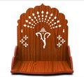 Tarini Gallery Wooden Temple Wall Mounted Hanging Table top Pooja Mandir God Stand Shelf for Home Office and Gifting (Ganesh)