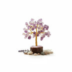 Arihant Gems and Jewels® Natural Crystal Mini Tree for Home Decor & Vastu | Feng Shui Healing Stone Tree | Wealth & Positive Energy Bonsai Gift | Clear Quartz | Amethyst