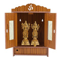 Lakhaji Wooden Readymade Wall Hanging Puja Temple for Home God Stand for Pooja Room Mandir Wood Devghar Stand for Office and Shop LAKHAJI-454