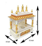 Kamdhenu Art and Craft Wooden Temple/Home Temple/Pooja Mandir/Pooja Mandap/Temple (22)