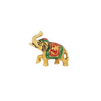 Prince Home Decor & Gifts Metal Showpiece Figurine (12 x 12 x 12 cm, Gold)