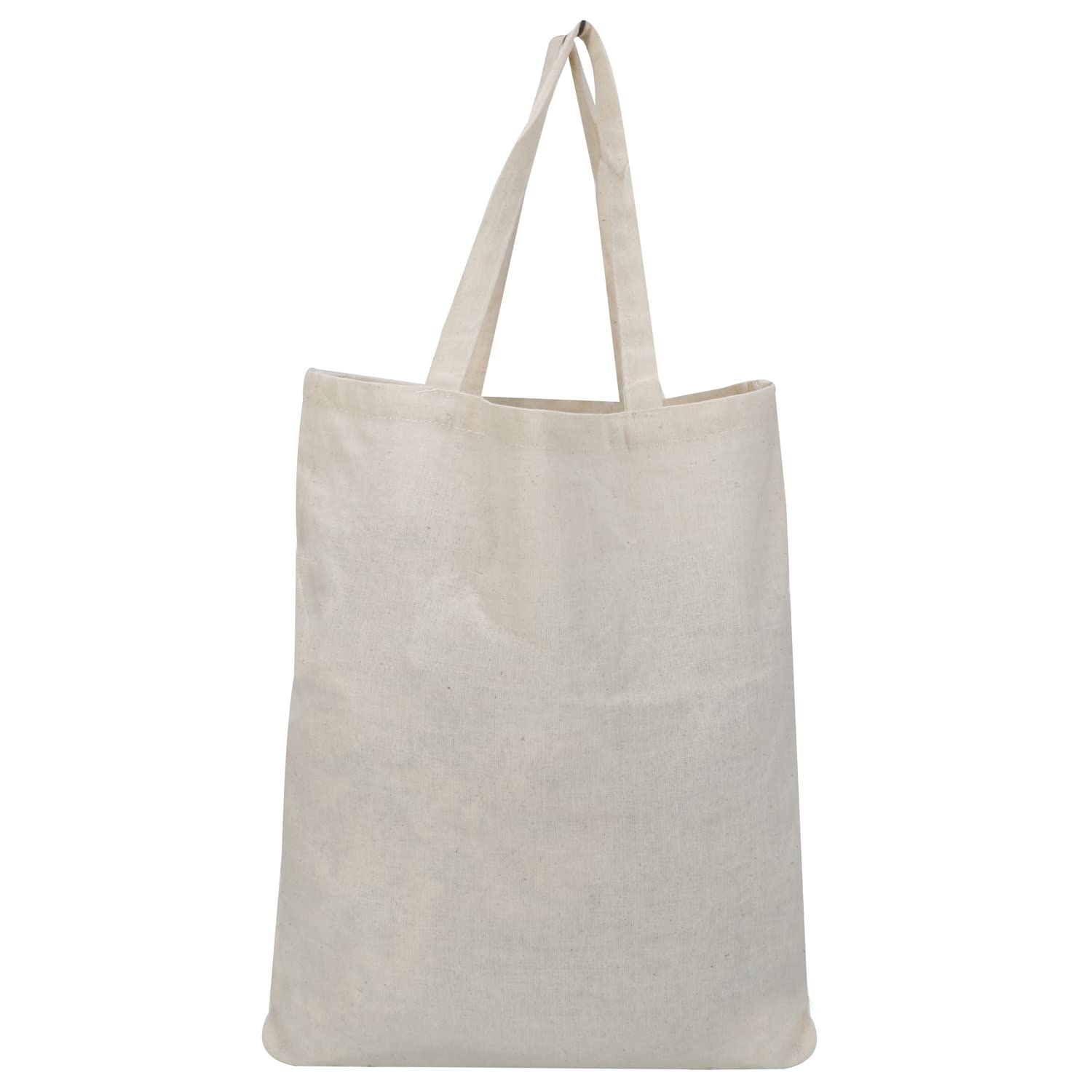 DOUBLE R BAGS Cotton Reusable Cotton Carry Bag | Eco-Friendly Grocery Shopping/Tote Bag. (GreenLife, Pack of 4)