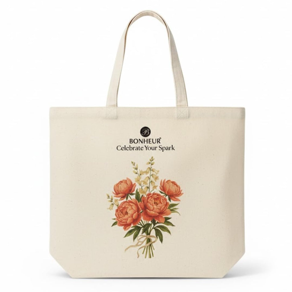 Premium Tote Bag | 280 GSM Pure Cotton Canvas | Lightweight, Durable and Eco-Friendly Everyday Carry Bag for Shopping, Travel, Office, College and Daily Use (Classic)