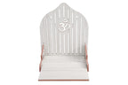 kriyanta Handcrafted Wooden Temple Mandir Pooja Ghar Temple for Home and Office Beautiful Wooden Temple. (White)
