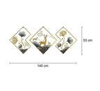 DSH CRAFTING YOUR CURIOSITY Metal Wall Art Wall Sculpture Wall Hanging Showpiece Perfect For Home, Hotel (02-DEAR)