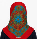 KETKAR Women's Woolen Winter Scarf | Soft & Warm Cold Weather Muffler, Wrap & Shawl | Elegant Wool Blend | Pack of 1_Red