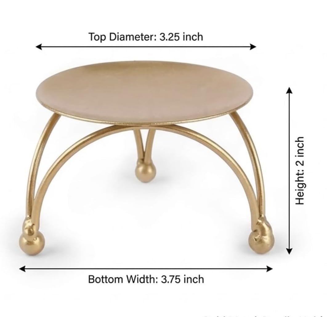 Set of 3 Gold Pillar Candle Holders, Metal Candle Stand Pedestals for Table Centerpiece, Modern Decorative Iron Candle Trays for Dining Room, Mantle, Wedding & Home Decor