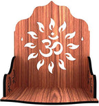 SSI Wooden Mandir for Pooja Home Decoration Wall Mountend Beautiful Temple