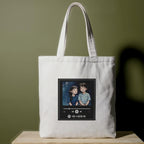 Reusable Cotton Fabric Music Player Design Printed Tote Bag Ideal for Travel Shopping College & Office Use