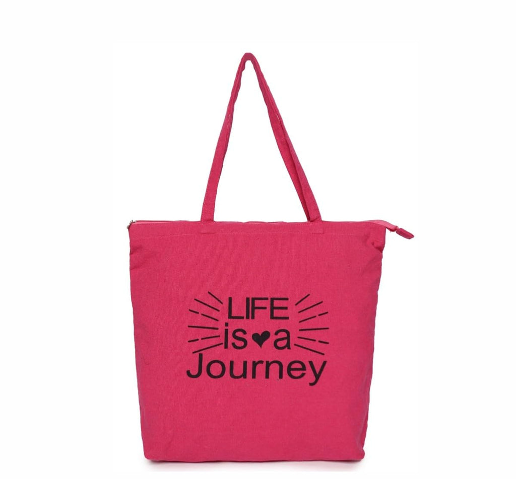 ASTRID Printed Tote Bag For Women And Girls With Zipper Closure