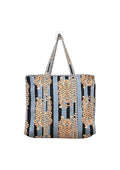 Yda fashion Quilted Cotton Tote Bag for Women & Men, 3 Layer Shopping Bag, Printed Reusable Grocery Tote, Lightweight Multipurpose Shoulder Handbag for Daily Use