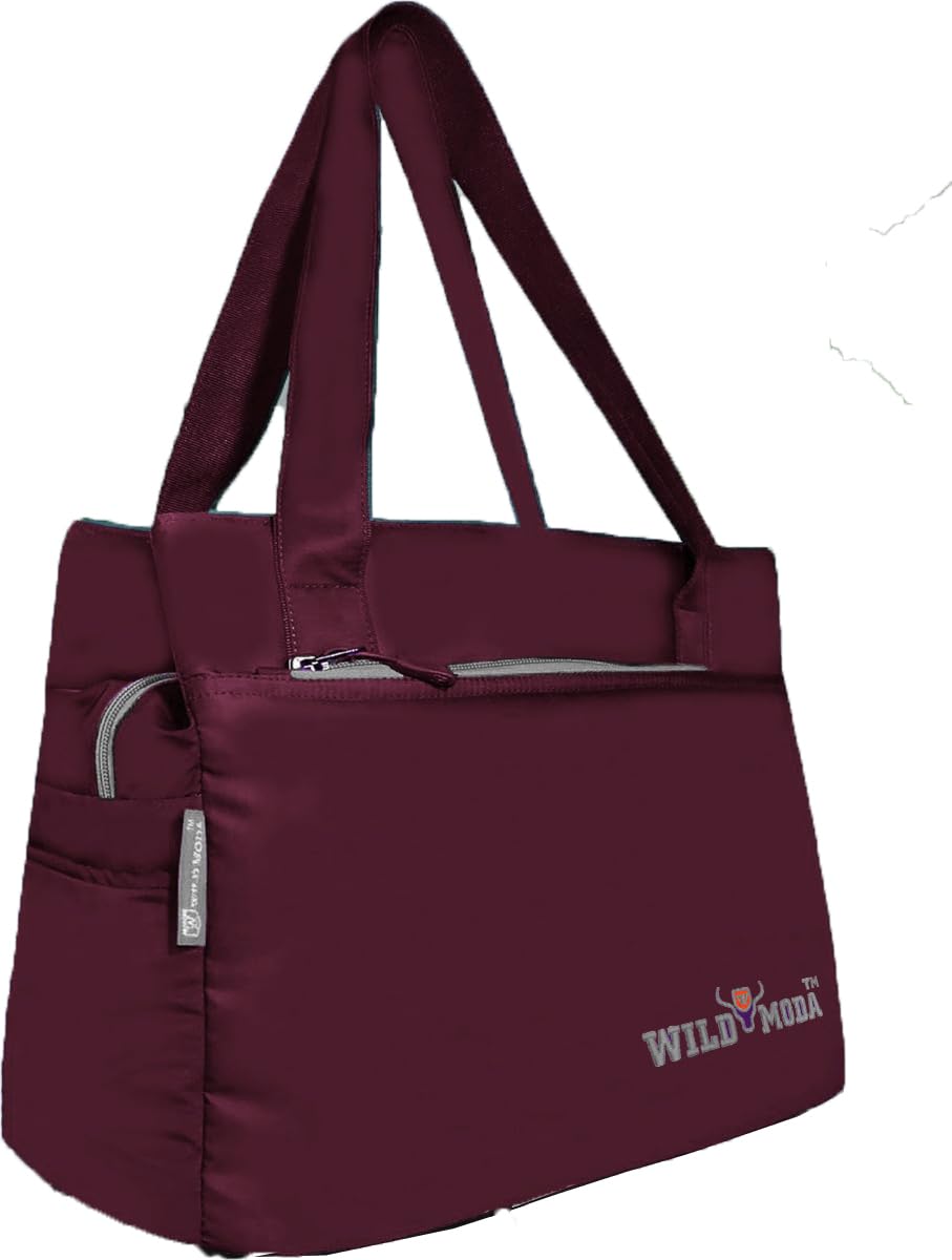 WILD MODA Women Womania Shoulder And Tote Bag For Ladies (Purple)