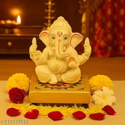 Shubhmangal Decorative Wooden Pooja Chowki for Home Temple HDP012