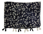 StoleVilla™ Women's Printed Chiffon Multicolored Scarf and Stoles with Tassels - Set of 2 (ST040)