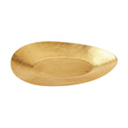 Alark Golden Design Grid Fish Shape Serving Tray Intricate Decorative Metal Deep Platter for Dining Table Stylish Serveware Parties and Home Decor Perfect for Snacks Desserts Appetizers Plate