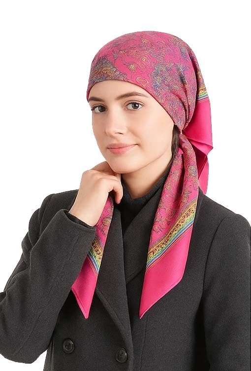 CHACKO Women’s Wool Winter Scarf | Soft & Warm Woolen Muffler | Stylish Cold Weather Wrap for Women | Pack of 1_Pink