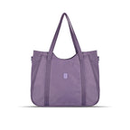 Women’s Tote Bag with Zipper & Adjustable Shoulder Strap – Lightweight Large Handbag for Work, Travel & Daily Use (PURPLE)