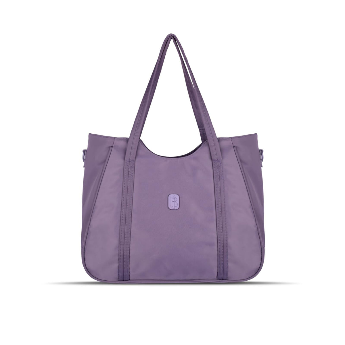 Women’s Tote Bag with Zipper & Adjustable Shoulder Strap – Lightweight Large Handbag for Work, Travel & Daily Use (PURPLE)