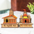 A&S Ventures Char Dham Temple 3D Model - MDF Wood Gangotri Dham Yamunotri Dham Home Decor, Showpiece