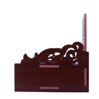 Lakhaji Christian Wooden Wall Hanging Temple for Home and Shop,Office and Home showpiece Temple (Maroon-6)