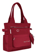 WILD MODA College and Office Tote Bag for Girls and Women (Red)