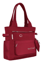WILD MODA College and Office Tote Bag for Girls and Women (Red)