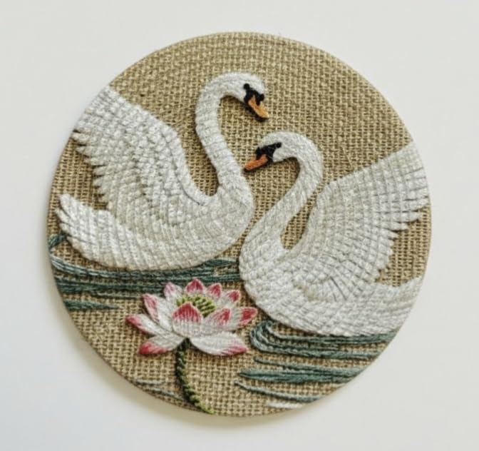 SEHAJ HOME DECOR Cotton Printed Round Table Mat (38x38 cm) - Pack of 1 (Single PCS) (Multi 10) Kafalo
