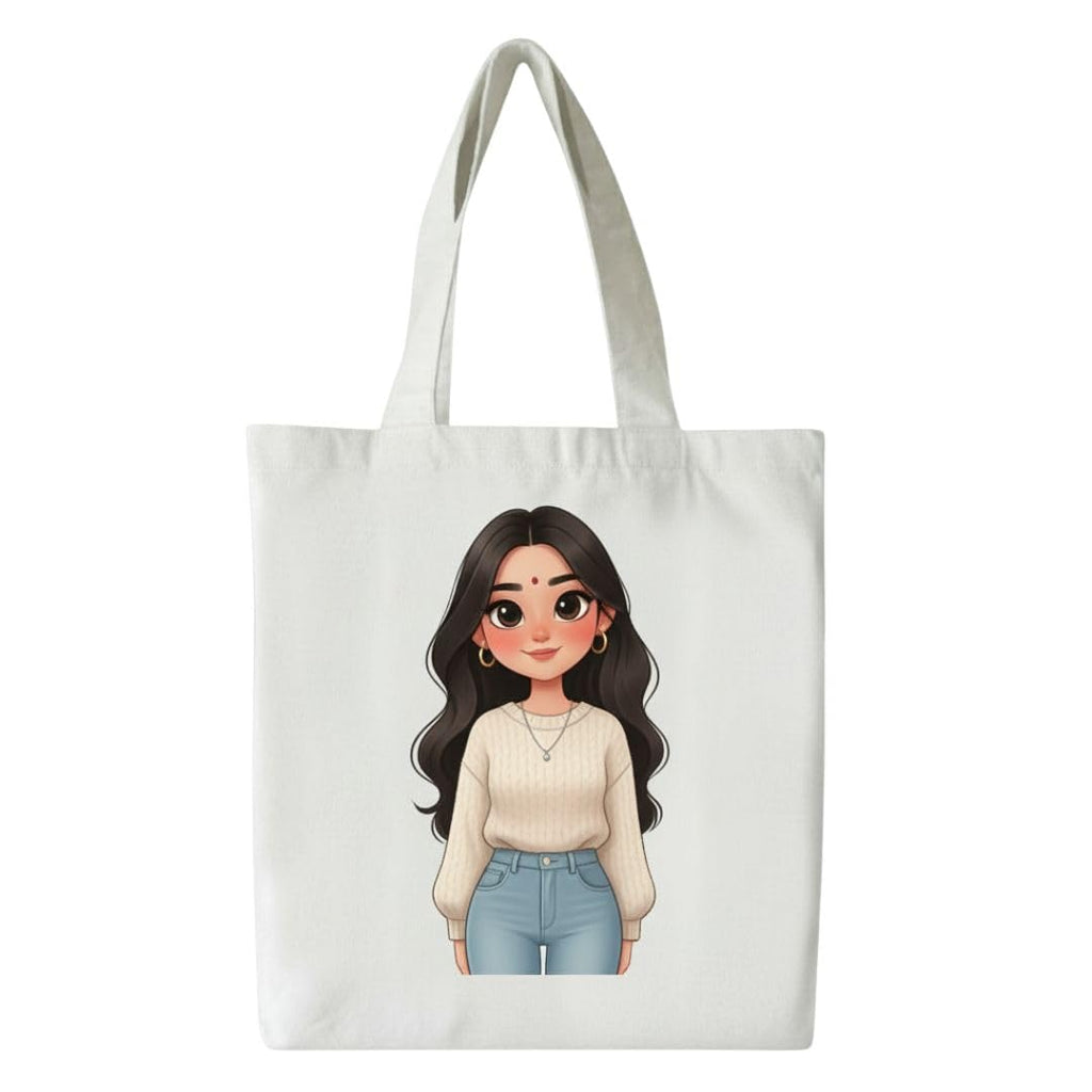 F2P Feel To Print Custom Tote Bag | Personalized Cotton Canvas Tote | Eco-Friendly Reusable Shopping, Travel & Gift Bag with Custom Name, Logo or Design