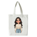 F2P Feel To Print Custom Tote Bag | Personalized Cotton Canvas Tote | Eco-Friendly Reusable Shopping, Travel & Gift Bag with Custom Name, Logo or Design
