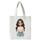 F2P Feel To Print Custom Tote Bag | Personalized Cotton Canvas Tote | Eco-Friendly Reusable Shopping, Travel & Gift Bag with Custom Name, Logo or Design