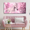 VIBECRAFTS Canvas Paintings for Living Room Drawing Room Beautiful White Horse Premium Wall Painting Fitted with Wooden Frame for Home|Office|Gift(PTVCH_2287)
