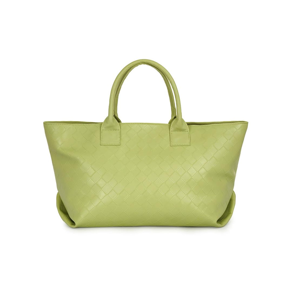 Nautica Women's Large Tote Bag | Durable PU with Quilted Design & Padded Grab Handles Ladies Shoulder Bag | Premium Spacious Handbag with Magnetic Closure for Girls | Green