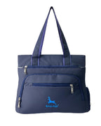 Bag-Age HB50 Tote Bag for Girls & Women | Water-Resistant Office Work Handbag with MultIple Compartments | Work, Travel & Daily Use (Navy Blue)
