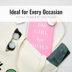 Econest Premium Canvas Tote Bags for Women with zip closer | unique tote bag for Girls, 100% Organic Cotton Tote bag | beach | gift | office, school & Daily Usable strong handbag (GV 78)