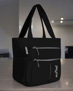 WILD MODA Kareena Women's Multipurpose Shoulder and Tote Bag (Black)