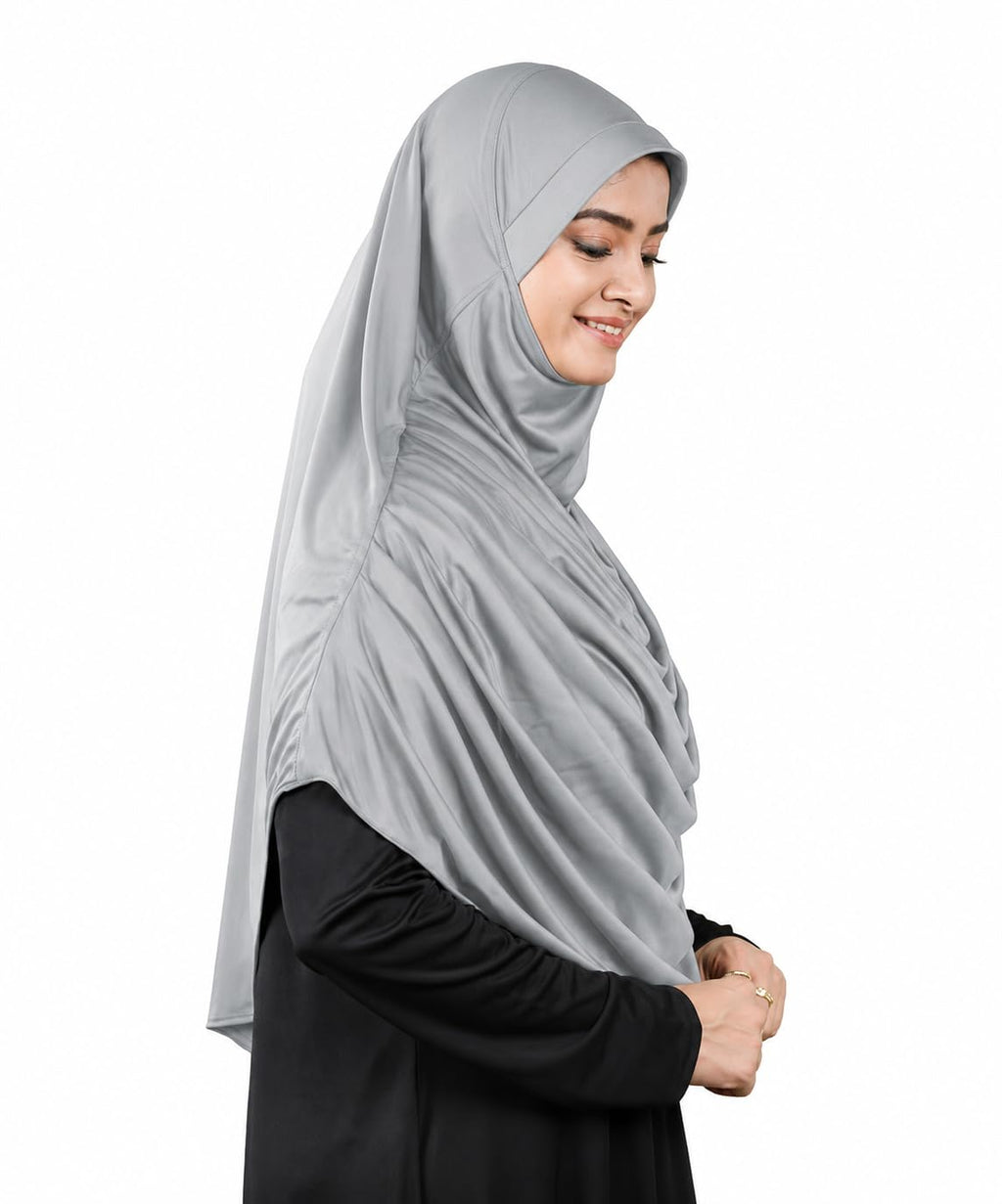Mehar HIJAB'S MODEST WOMEN'S STYLISH FRILLED FAEEZAH HIJAB (Bronze, X-Large)